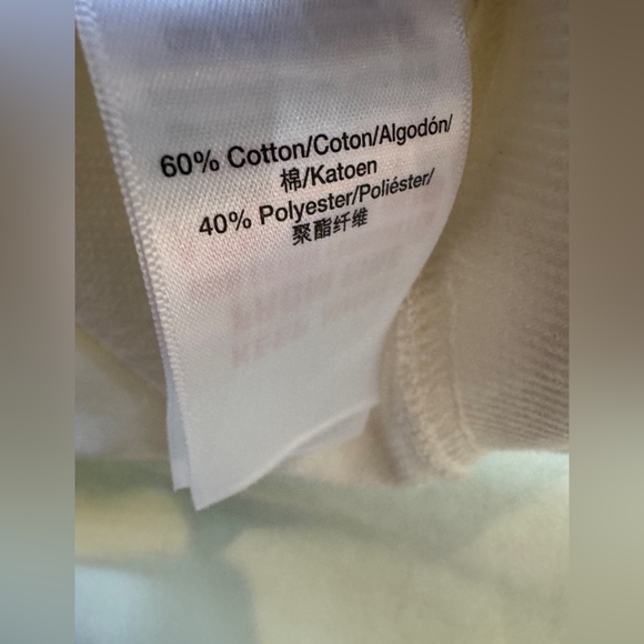 DKNY Sport crew neck sweatshirt with rhinestones cream/off white - Picture 7 of 11